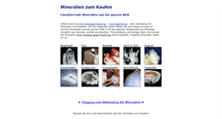 Desktop Screenshot of mineralienmarkt.de